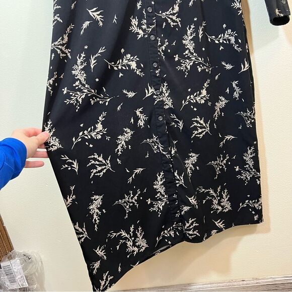 ✨ Sweet Baby Jamie Collared Button Up Dress Black 8 - Picture 8 of 15